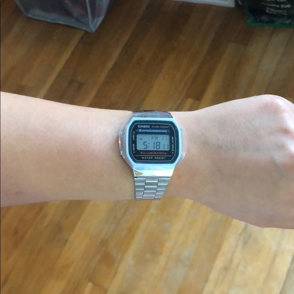 Brand new silver Casio watch